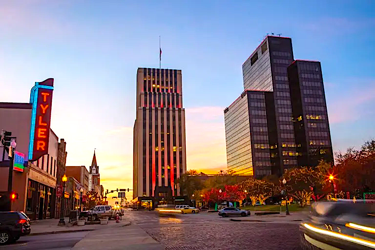Tyler TX cityscape